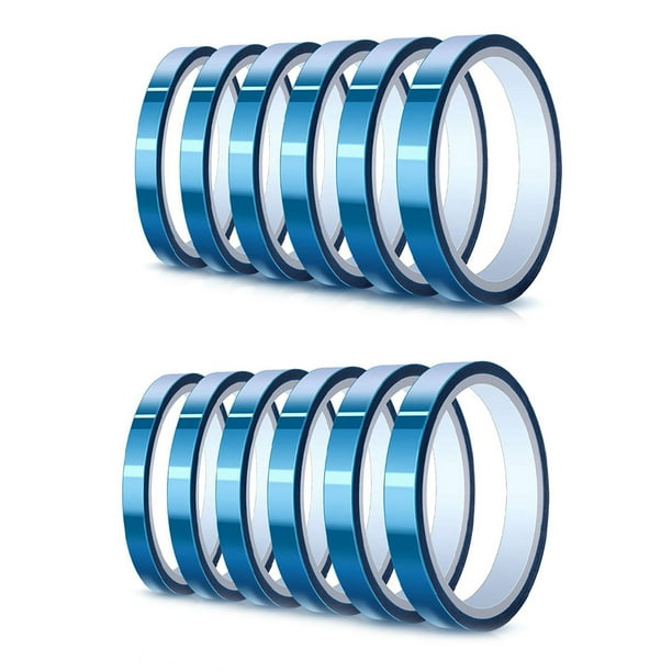 12 Rolls of High Temperature Adhesive Tape,Thermal Vinyl Pressing Tape