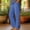 Blue, variant on Women's Fashion Casual Pants, Elastic Waist, Unique Side Lace-Up Detail, Everyday Trousers with Pockets Black S