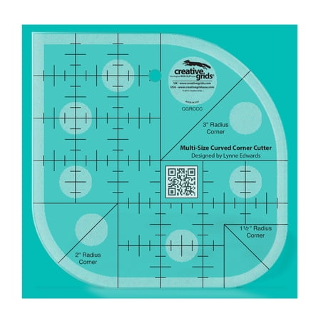 Creative Grids Curved Corner Cutter Quilt Ruler