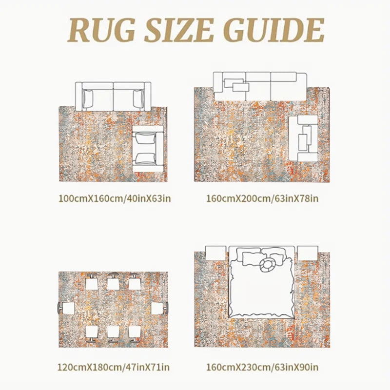 TECHVIDA 5x7 Area Rugs for Living Room Rugs, Modern Abstract Machine Washable Vintage Rugs,Non Slip Carpet,Modern Carpet for Bedroom Dining Room Farmhouse Home