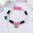 thumbnail image 4 of RSAMD 2pcs Halloween Spider Beaded Bracelet Heart Magnetic Attract Couple Bracelet Set, 4 of 9