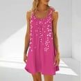thumbnail image 1 of Ovzne Robes d'Été pour Femmes Robe pour Femme Mode Robe Décontractée Sans Manches Imprimée Robe pour Femmes Imprimée Liquidation, 1 of 5