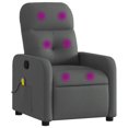 thumbnail image 1 of vidaXL Massage Recliner Chair Dark Grey Fabric, 1 of 5