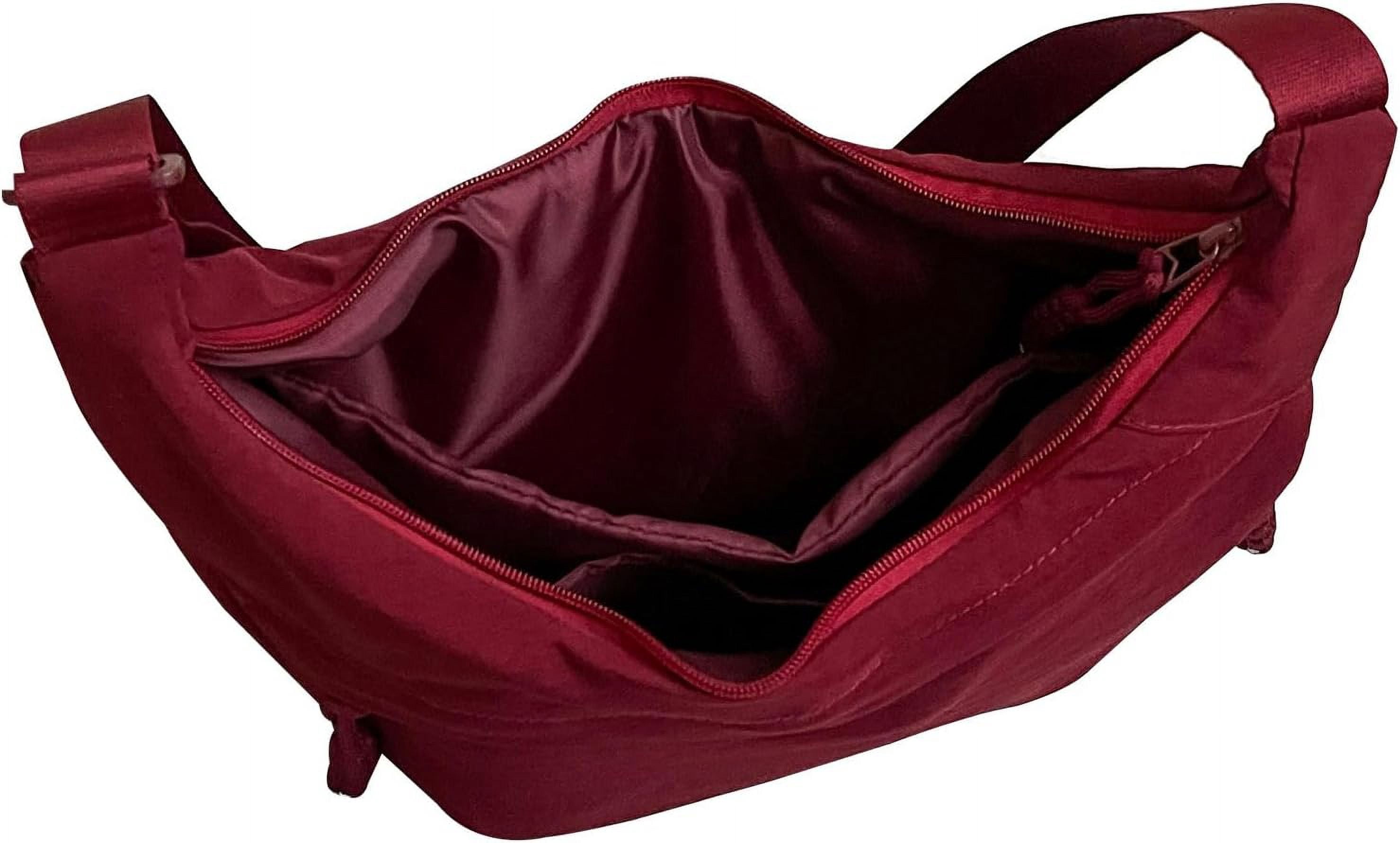 Crescent Bag for Women Men Nylon Crossbody Bags Multi-Pocket Sling Bag Roomy Hobo Bags Moon Bag Slouchy Dumpling Bag