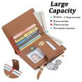 thumbnail image 2 of Miroddi Small Wallet for Women Slim Bifold Leather Credit Card Holder Cute Wallets Zipper Pocket Coin Purse with ID Window, 2 of 7