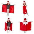 thumbnail image 5 of Elf on the Shelf Kids Holiday Hooded Throw, Red, 5 of 6