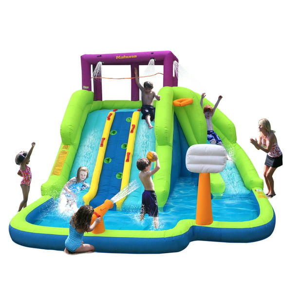 Magic Time Triple Blast Inflatable Play Center with Water Slides