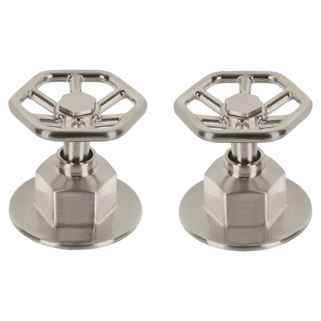 Juego de 2 manerales para regadera, volante, satín, Tubig Foset TBMR-61N