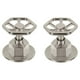 thumbnail image 1 of Juego de 2 manerales para regadera, volante, satín, Tubig Foset TBMR-61N, 1 of 2