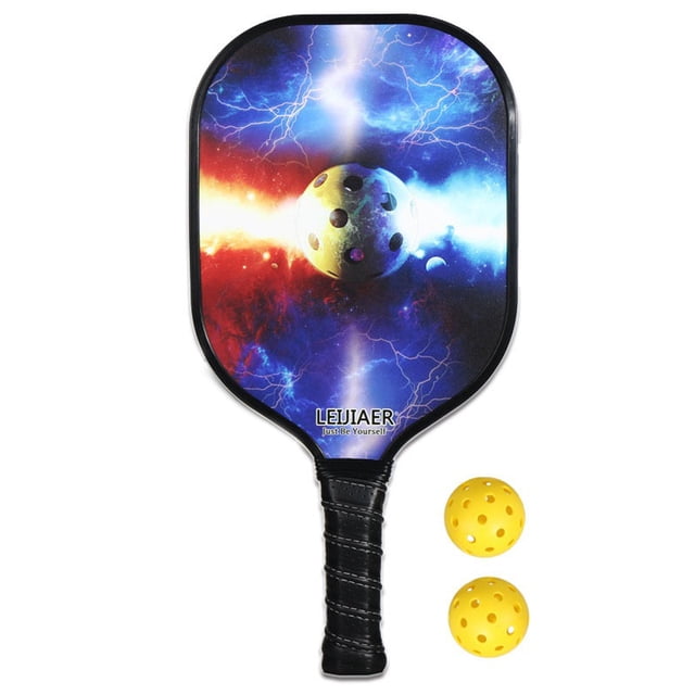 Raqueta de tenis de Leijiaer para fibra de carbono adulta deportes al aire libre raqueta de raqueta Elástica portátil recreativa con bolsa de almacenamiento 065 Scienceny OD002742-05B