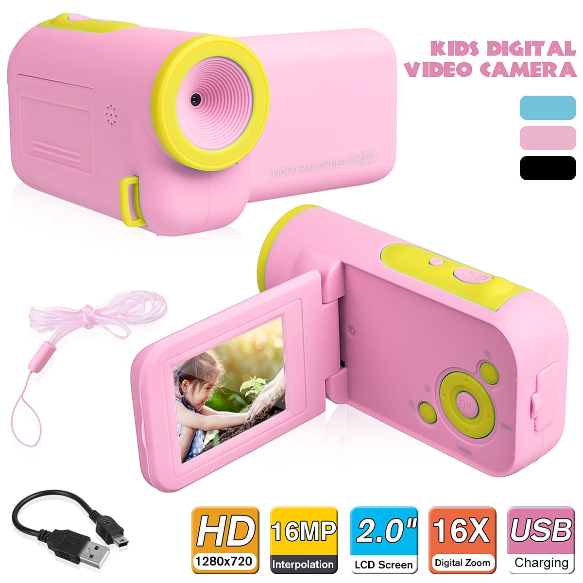 16X Digital Zoom LCD Mini Camera Video Camcorder Kids Digital Video