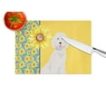thumbnail image 4 of Summer Sunflowers Standard White Poodle Glass Cutting Board Large 12 in x 15 in, 4 of 5