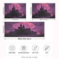 thumbnail image 4 of Dailycode Satin Pillow Case Standard Silk Pillow Cover for Hair and Skin Envelope Closure Castle Of Terror 20"x26", 4 of 9