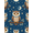 Navy Blue Brown, Pattern 3, variant on ODIKA Animal Design With Funny Woodland Bird Motif And Star Border Owl Cartoon for Playroom, Bedroom, Reading Nook, Pet Friendly & Kids Safe Play