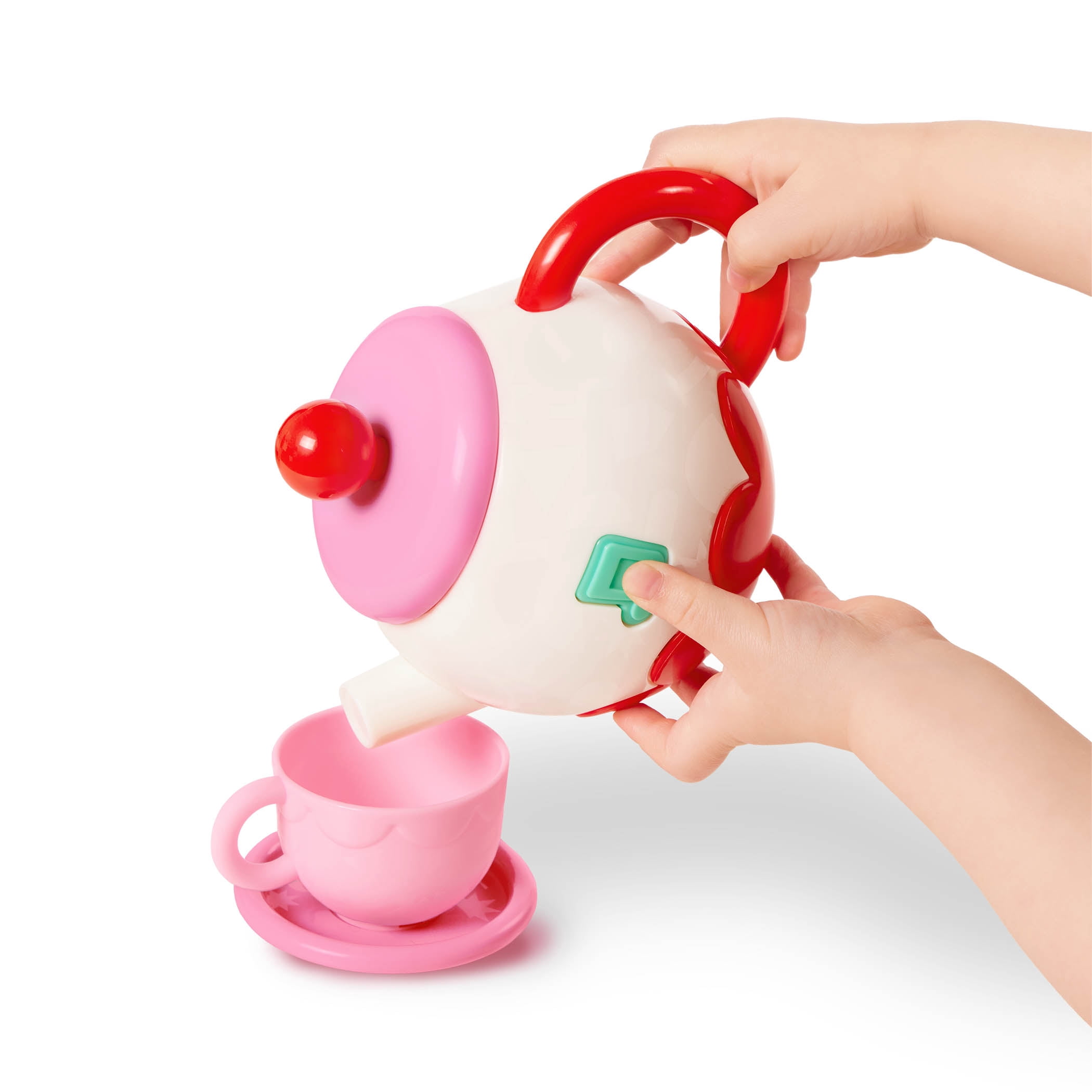 Battat Whistle & Sing Tea Set Musical Teapot with Accessories, Toddler and Preschool Toys