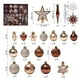 thumbnail image 2 of Juego de adornos colgantes para árbol de Navidad, 58 Uds., bolas de Navidad irrompibles coloridas, colgante de estrellas, 2 of 5