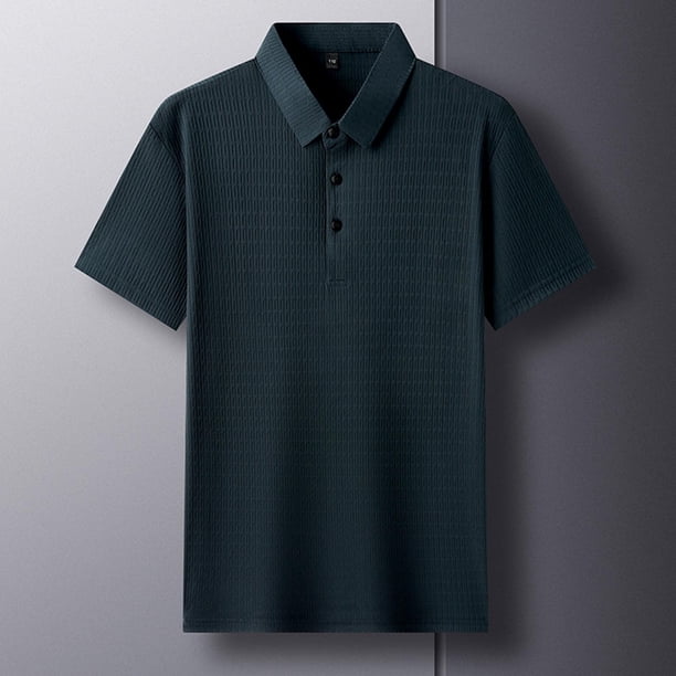 pstuiky camisetas de hombre, Camisas cortas informales de cuello redondo y botones para hombre camisetas de hombre xl