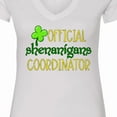thumbnail image 4 of Inktastic Official Shenanigans Coordinator St. Patrick's Day Women's V-Neck T-Shirt, 4 of 5
