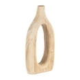 thumbnail image 2 of Natural Paulownia Wood Decorative Vase - Modern Rustic Hollow Design, Handcrafted for Home, Office, Bedroom, or Living Room Decor - 7" x 3" x 14", 2 of 10