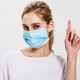 thumbnail image 3 of Disposable Three-layer Non-woven Mask Ear Loop Mouth Cover Non Medical L4E9, 3 of 8