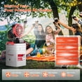 thumbnail image 3 of Portable Outdoor Misting Fan, Bucket Top Portable Fan, Battery Powered with 4 Fan Speeds & 4 Mist Settings for Camping, Tailgating, and Beach, 3 of 6