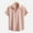 Rose Gold, variant on ZZwxWA Men's Short Sleeve Dress Shirts with Pocket Single Breasted Solid Lapel Formal Shirt My Order