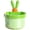 Green, variant on Kitchen Sink Drain Strainer, High Capacity Anti-Clog Catcher Filter Basket with Press-to-Empty, Easy Clean for Food Scraps, Vegetable Waste, and Garbage Disposal, Cute Design, 7x5cm