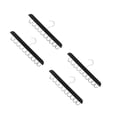 thumbnail image 6 of MLINS 4 pcs  Multi Hook Coat Rack Wood Hanger With Hooks Clothes Hanger Wood Space Saving Hanger Organizer Space Saver For Closet Storage Black, 6 of 8