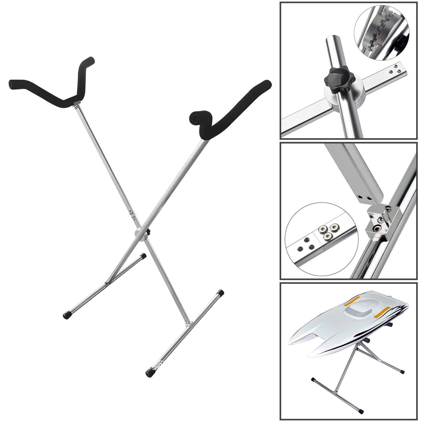 LeeQinersw RC Airplane Model Display Stand Aircraft Model Rack Multipurpose for Living Room Silver