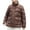 #0087-Coffee, variant on Pounoo Womens Puffer Jackets Winter Zip Up Solid Color Thickened Warm Coat Quilted Hooded Jackets Comfy Casual Padded Coat with Pockets Gift
