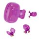 thumbnail image 3 of Cubiertas de cepillo de dientes en forma de pez ligeras de 6 piezas para viajar, plástico púrpura, 3 of 5