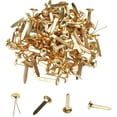 thumbnail image 1 of 100 Pcs Split Pins Metal Paper Fasteners Mini Brads, 8mm x 17mm Round Scrapbooking Split Pins for Paper Craft DIY StampingOffiHousehold (Gold), 1 of 5