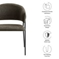 thumbnail image 2 of Nella Dining Chairs Set of 2 in Java Black, 2 of 3
