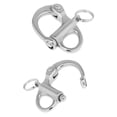 thumbnail image 1 of jinwen 2x 32mm Stainless Steel Snap Shackles Quick Release Swivel for Sail Rigging, 1 of 7