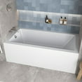 thumbnail image 3 of Streamline GA-303-8-WH 66 in. x 34 in. Acrylic Left-Hand Drain Alcove Bathtub in Glossy White With External Drain in Glossy White, 3 of 6