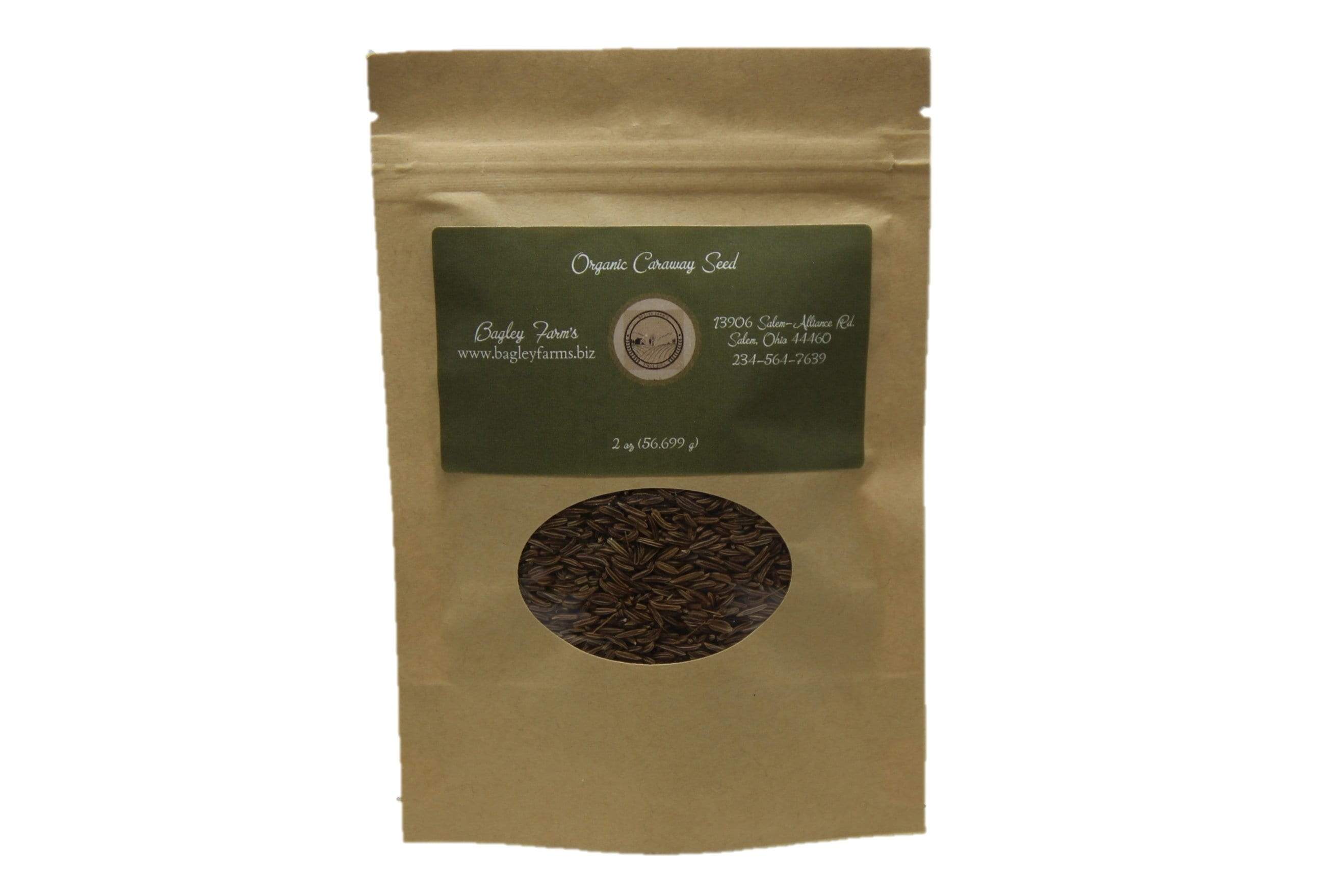 Caraway Seeds, Organic Spice 2 oz