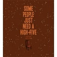 thumbnail image 3 of Meme Duvet Cover Set, Funny Words Image Some People Just Need a High 5 in the Face with Chair, Decorative 3 Piece Bedding Set with 2 Pillow Shams, Queen Size, Redbrown Burnt Orange, by Ambesonne, 3 of 3