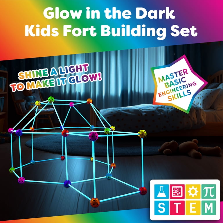 Power Your Fun Fort Builder 90-Piece Glow-In-Dark Set photo 5
