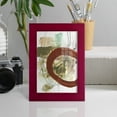 thumbnail image 5 of Rusted Loops II - Framed Print w/glass - Cherry Red, 5 of 8