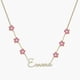 thumbnail image 1 of Collar con nombre personalizado de cristal helado VishowCo colgante árabe de Acero inoxidable 60 cm color dorado, 1 of 4