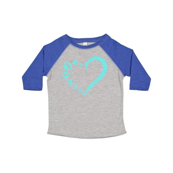 Inktastic Paw Print Heart Boys or Girls Toddler T-Shirt