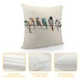 thumbnail image 4 of COMIO Birds Throw Pillow Covers Outdoor Birds Pillow Case for Spring Summer Sofa, Couch, Patio Home Decoration, 4 of 5
