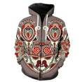thumbnail image 1 of Sudadera con capucha y cremallera estilo nacional retro para hombre, estilo urbano, de gran tamaño, divertida, para adolescentes, estilo Harajuku, con estampado 3D, manga larga, para primavera, 1 of 6