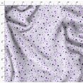 thumbnail image 4 of Soimoi Purple Silk Fabric Stars Star Printed Fabric 1 Yard 42 Inch Wide, 4 of 6