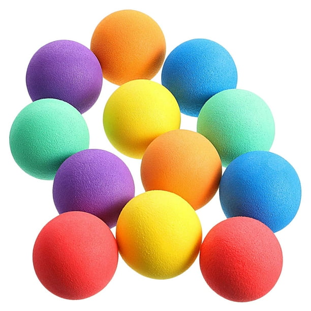 24 pièces balles anti-stress en éponge douce EVA balles anti-stress pour  enfants jouets Mini balles anti-stress 