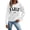 White, variant on Uobin Sweatshirt for Women Crewneck Long Sleeve Casual Tops Graphic Hoodies Pullover Sweater