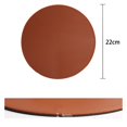 thumbnail image 3 of WIFKLSIIPG Tapis de Souris en Cuir Double Face Rond Imperméable, 3 of 8