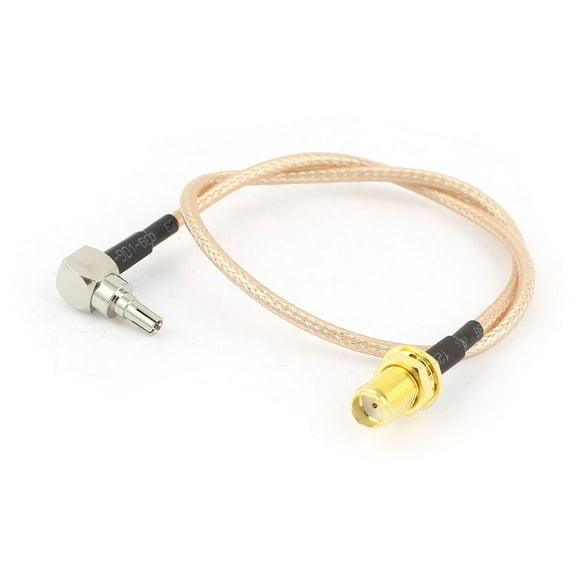Unique Bargains CRC9 Male 90 Degree to SMA Female m/f Connector RG316 Pigtail Adapter Cable 30cm