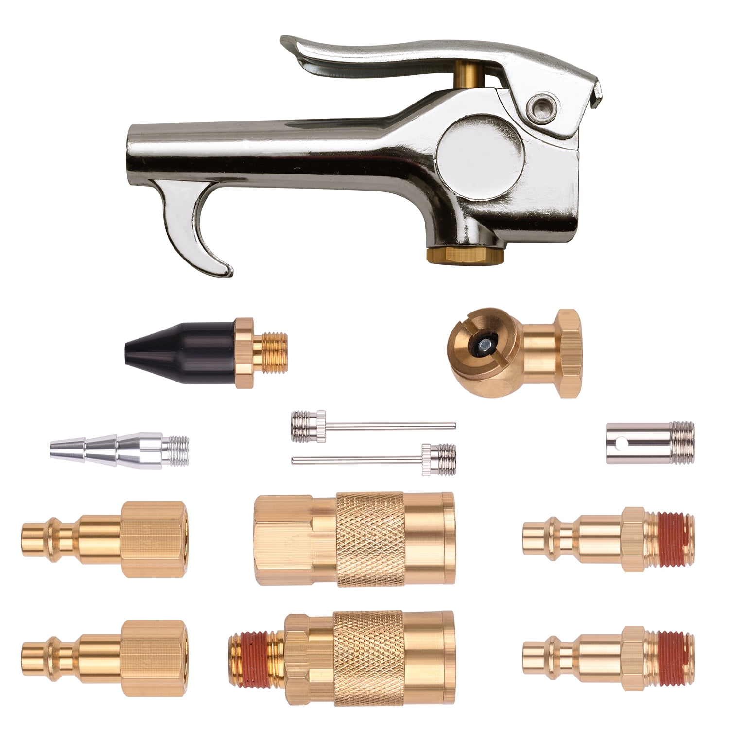 WYNNsky 1/4" NPT Air Blow Gun and Brass Air Accessory Kit, Air