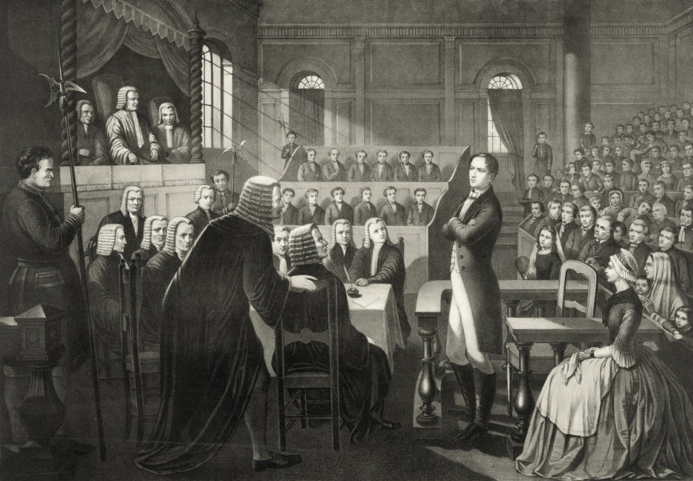 The Trial Of Irish Nationalist Rebel Leader Roibard Eimid Or Robert Emmet Born 1778 Executed 1803 Here He Makes His Famous Reply To The Verdict Of High Treason Let No Man Write My Epitaph Etc After A
